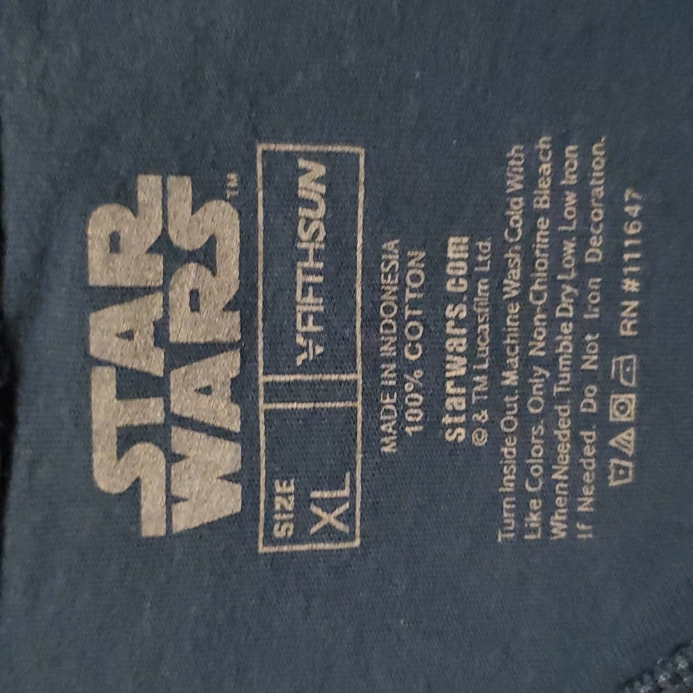 Star Wars R2D2 Blue Green Boys Long Sleeve Shirt - Size XL - Picture 3 of 5